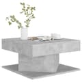 Miniatyrbild 5 av 6: vidaXL Soffbord betonggrå 57x57x30 cm spånskiva -  Soffbord