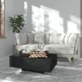Miniatyrbillede 2 af 7: vidaXL sofabord 85x55x31 cm konstrueret træ sort -  Sofaborde