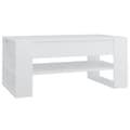 Miniatyrbillede 3 af 8: vidaXL sofabord 102x55x45 cm konstrueret træ hvid -  Sofaborde
