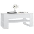 Miniatyrbillede 7 af 8: vidaXL sofabord 102x55x45 cm konstrueret træ hvid -  Sofaborde