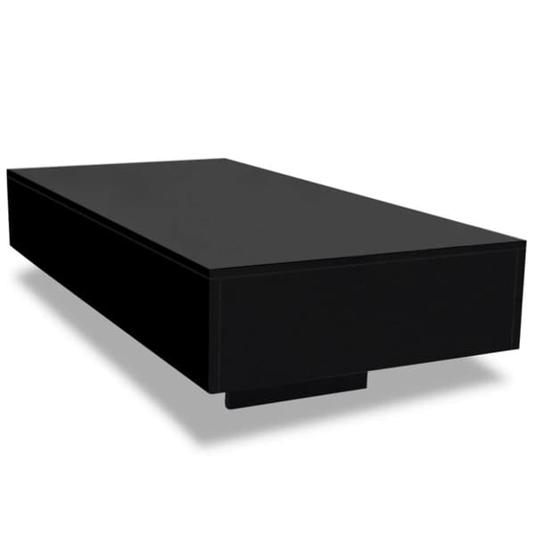 vidaXL Soffbord i högglans svart -  Soffbord