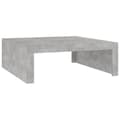 Miniatyrbild 3 av 8: vidaXL Soffbord betonggrå 100x100x35 cm spånskiva -  Soffbord