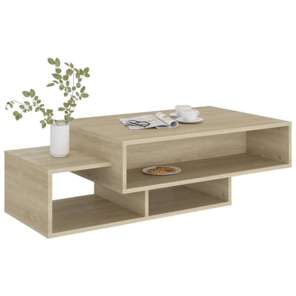 vidaXL Soffbord sonoma-ek 105x55x32 cm konstruerat trä -  Soffbord