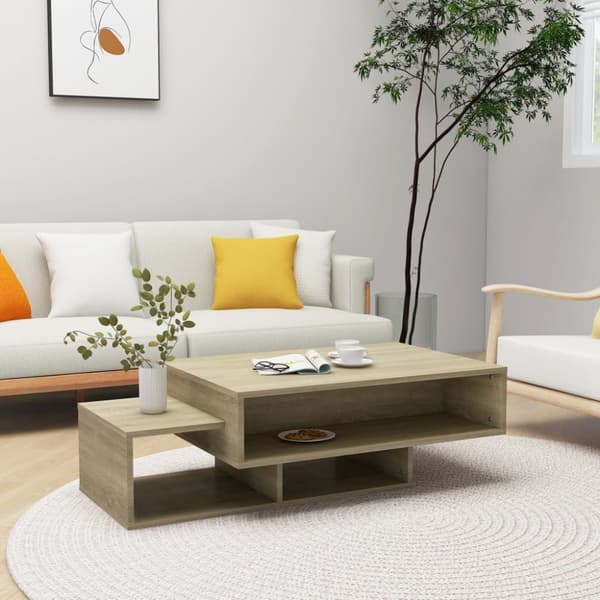 vidaXL Soffbord sonoma-ek 105x55x32 cm konstruerat trä - Soffbord
