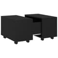 Miniatyrbillede 3 af 9: vidaXL sofabord 60x60x38 cm spånplade sort -  Sofaborde