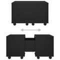 Miniatyrbillede 8 af 9: vidaXL sofabord 60x60x38 cm spånplade sort -  Sofaborde