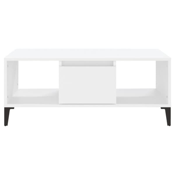 vidaXL sofabord 90x50x36,5 cm konstrueret træ hvid - Sofaborde