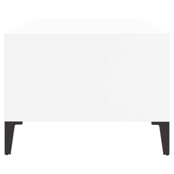 vidaXL sofabord 90x50x36,5 cm konstrueret træ hvid - Sofaborde