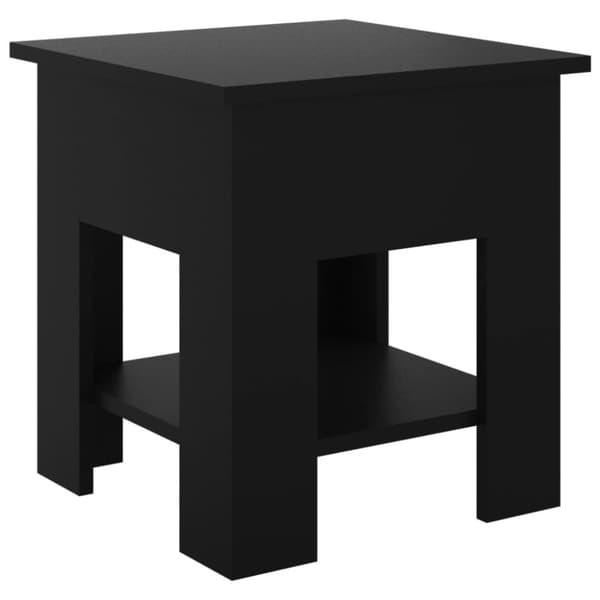 vidaXL Soffbord svart 40x40x42 cm konstruerat trä - Soffbord