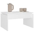 Miniatyrbild 5 av 8: vidaXL Soffbord vit 68x50x38 cm konstruerat trä -  Soffbord