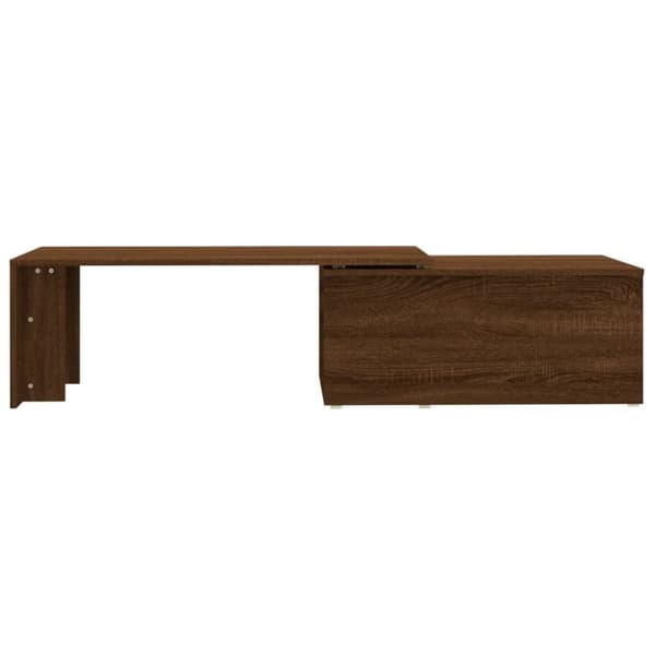 vidaXL sofabord 150x50x35 cm konstrueret træ brun egetræsfarve - Sofaborde