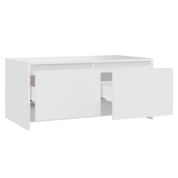 vidaXL Soffbord vit 90x50x41,5 cm konstruerat trä - Soffbord