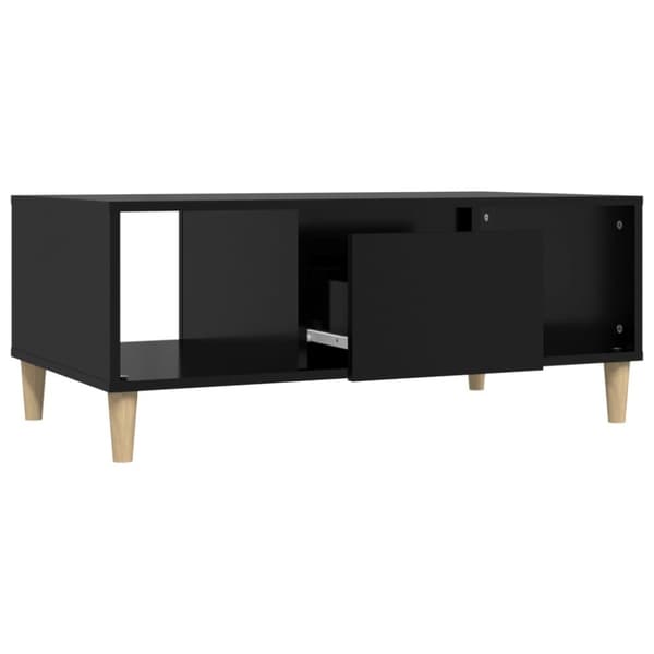 vidaXL Soffbord svart 90x50x36,5 cm konstruerat trä - Soffbord