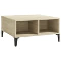 Miniatyrbillede 3 af 7: vidaXL sofabord 60x60x30 cm spånplade sonoma-eg -  Sofaborde