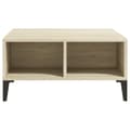 Miniatyrbillede 4 af 7: vidaXL sofabord 60x60x30 cm spånplade sonoma-eg -  Sofaborde
