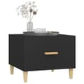 Miniatyrbillede 6 af 11: vidaXL sofaborde 2 stk. 50x50x40 cm konstrueret træ sort -  Sofaborde