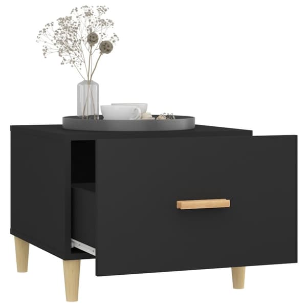 vidaXL sofaborde 2 stk. 50x50x40 cm konstrueret træ sort -  Sofaborde