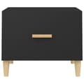 Miniatyrbillede 9 af 11: vidaXL sofaborde 2 stk. 50x50x40 cm konstrueret træ sort -  Sofaborde