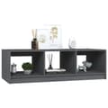 Miniatyrbild 5 av 9: vidaXL Soffbord grå 110x50x34 cm massiv furu -  Soffbord