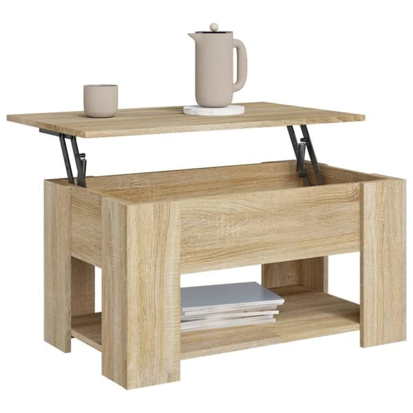vidaXL Sohvapöytä Sonoma-tammi 79x49x41 cm tekninen puu -  Kahvipöydät