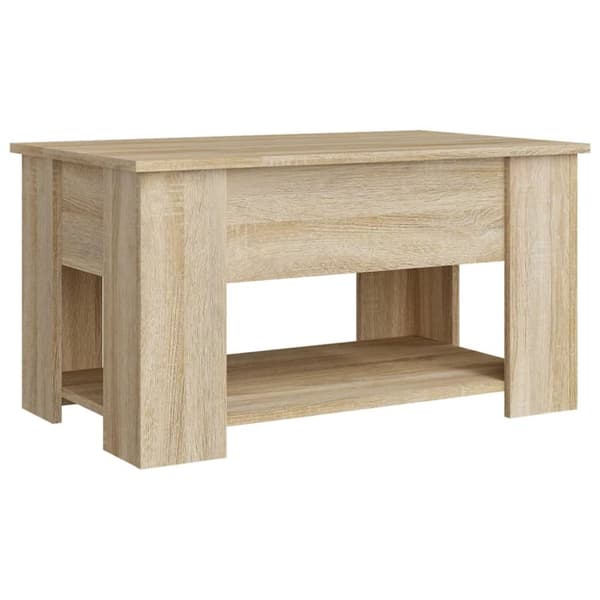 vidaXL Sohvapöytä Sonoma-tammi 79x49x41 cm tekninen puu - Kahvipöydät