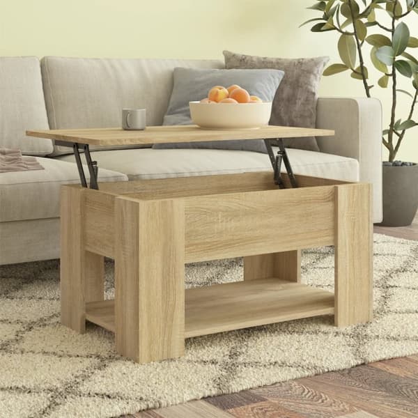 vidaXL Sohvapöytä Sonoma-tammi 79x49x41 cm tekninen puu -  Kahvipöydät