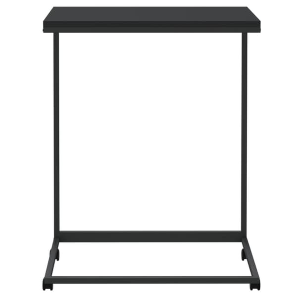 vidaXL Sivupöytä pyörillä musta 55x35x70 cm tekninen puu - Kahvipöydät