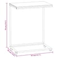Pikkukuva 7 / 7: vidaXL Sivupöytä pyörillä musta 55x35x70 cm tekninen puu -  Kahvipöydät