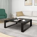 Miniatyrbillede 4 af 8: vidaXL sofabord 100x100x35 cm konstrueret træ sort -  Sofaborde