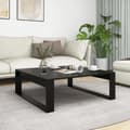 Miniatyrbillede 1 af 8: vidaXL sofabord 100x100x35 cm konstrueret træ sort -  Sofaborde