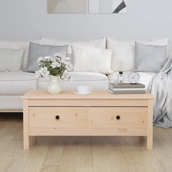 vidaXL sofabord 100x50x40 cm massivt fyrretræ -  Sofaborde