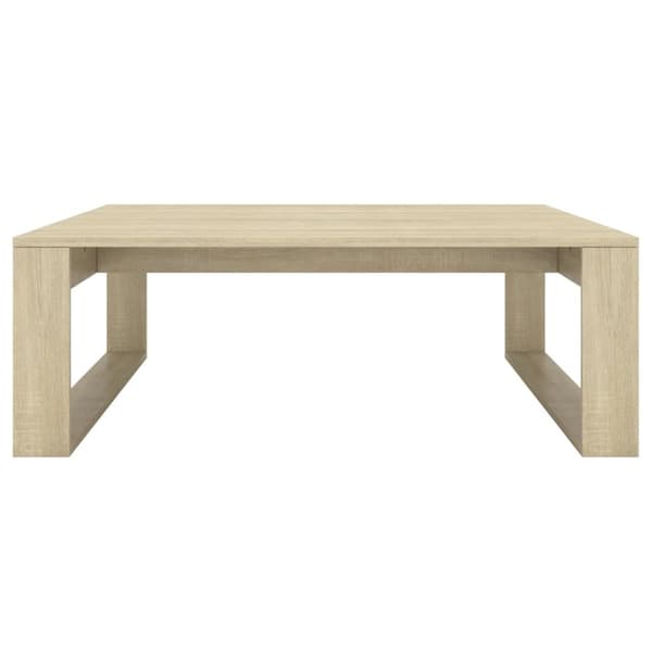 vidaXL Soffbord sonoma-ek 100x100x35 cm konstruerat trä - Soffbord