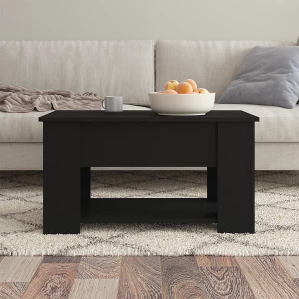 vidaXL sofabord 79x49x41 cm konstrueret træ sort -  Sofaborde