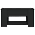 Miniatyrbillede 7 af 9: vidaXL sofabord 79x49x41 cm konstrueret træ sort -  Sofaborde