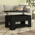 Miniatyrbillede 1 af 9: vidaXL sofabord 79x49x41 cm konstrueret træ sort -  Sofaborde