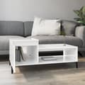 Miniatyrbillede 4 af 11: vidaXL sofabord 100x50x45 cm konstrueret træ hvid højglans -  Sofaborde