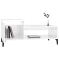 Miniatyrbillede 5 af 11: vidaXL sofabord 100x50x45 cm konstrueret træ hvid højglans -  Sofaborde