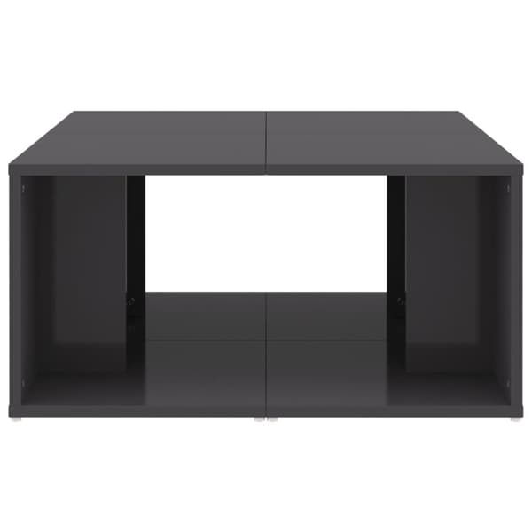 vidaXL Sohvapöydät 4 kpl korkeakiilto harmaa 33x33x33 cm tekninen puu -  Kahvipöydät