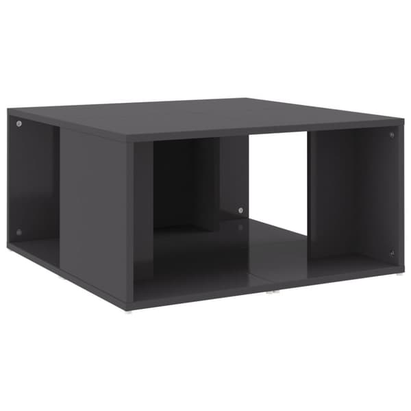 vidaXL Sohvapöydät 4 kpl korkeakiilto harmaa 33x33x33 cm tekninen puu -  Kahvipöydät
