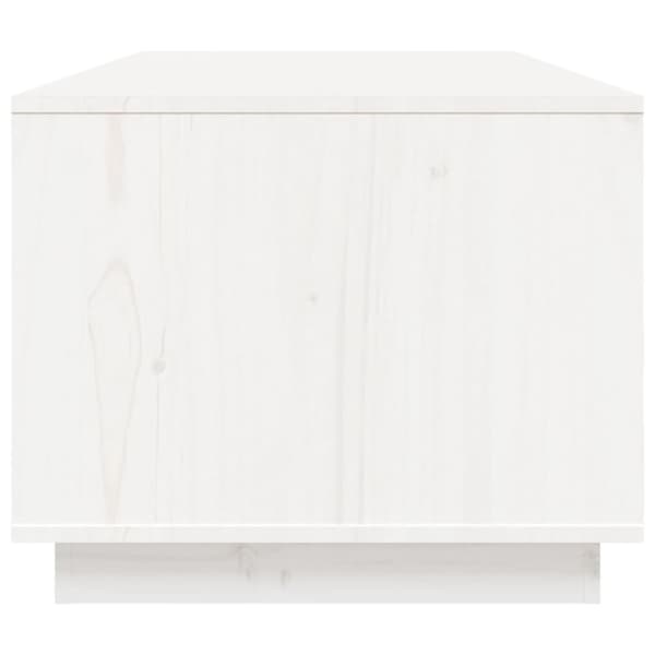 vidaXL Soffbord vit 100x50x41 cm massiv furu - Soffbord