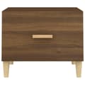 Miniatyrbillede 9 af 11: vidaXL sofaborde 2 stk. 50x50x40 cm konstrueret træ brun egetræsfarve -  Sofaborde