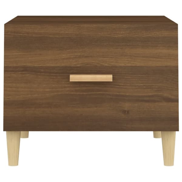 vidaXL sofaborde 2 stk. 50x50x40 cm konstrueret træ brun egetræsfarve -  Sofaborde