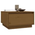 Miniatyrbild 9 av 10: vidaXL Soffbord honungsbrun 55x56x32 cm massiv furu -  Soffbord