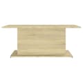 Miniatyrbillede 6 af 8: vidaXL sofabord 102x55,5x40 cm spånplade sonoma-eg -  Sofaborde