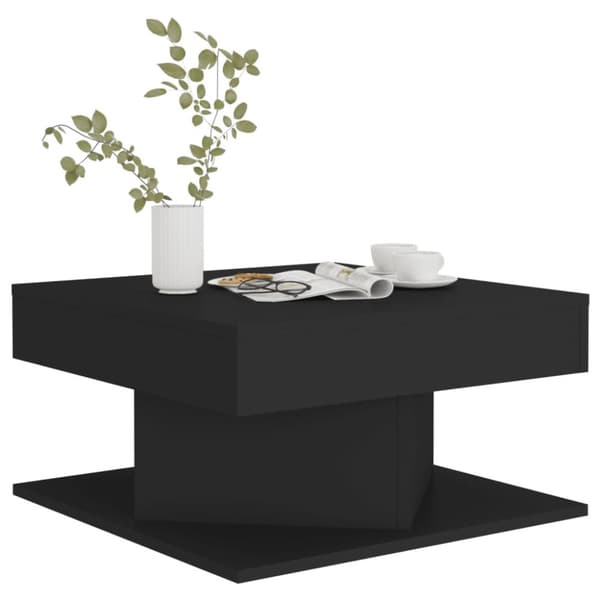 vidaXL Soffbord svart 57x57x30 cm spånskiva - Soffbord