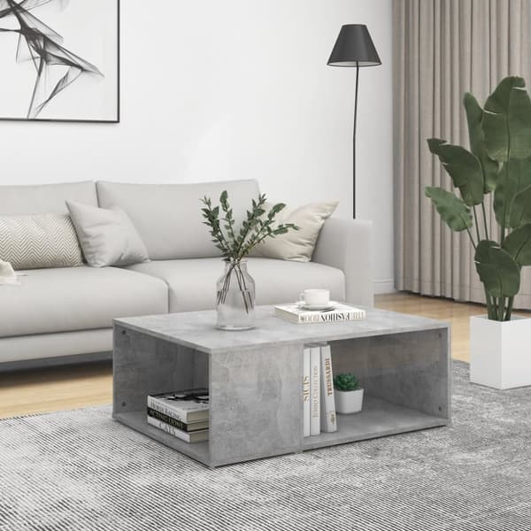 vidaXL Sohvapöytä betoninharmaa 90x67x33 cm tekninen puu -  Kahvipöydät