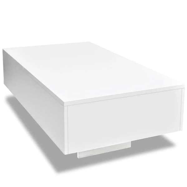 vidaXL Soffbord högglans vit -  Soffbord