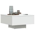 Miniatyrbillede 5 af 10: vidaXL sofabord 60x60x31,5 cm spånplade hvid -  Sofaborde