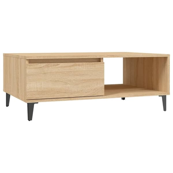 vidaXL sofabord 90x60x35 cm spånplade sonoma-eg -  Sofaborde
