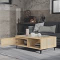 Miniatyrbillede 4 af 10: vidaXL sofabord 90x60x35 cm spånplade sonoma-eg -  Sofaborde